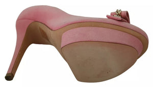 Rosa Schleife Stiletto Heel Pumps Schuhe