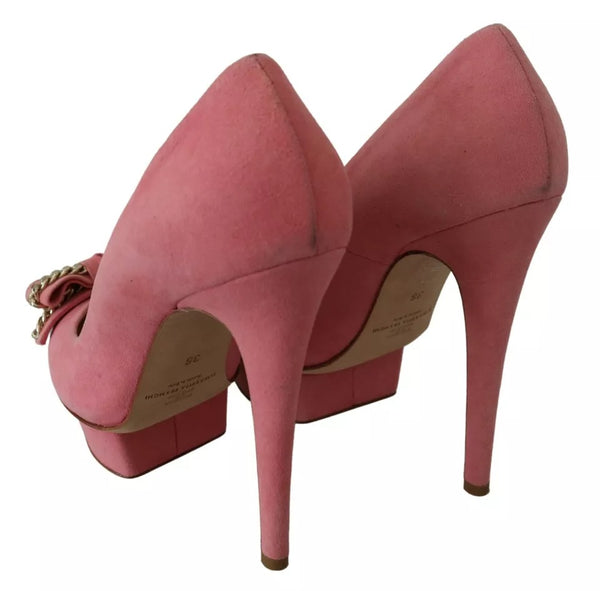 Rosa Schleife Stiletto Heel Pumps Schuhe