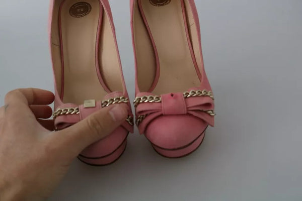 Rosa Schleife Stiletto Heel Pumps Schuhe