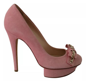 Rosa Schleife Stiletto Heel Pumps Schuhe