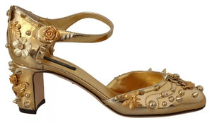 Gold Nieten Vally Slingback Sandalen Schuhe