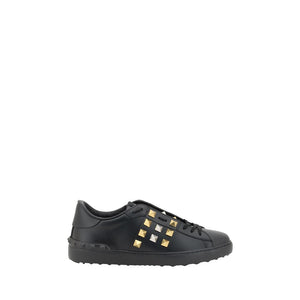 Schwarze Low-Top-Sneaker aus Kalbsleder Bos Taurus