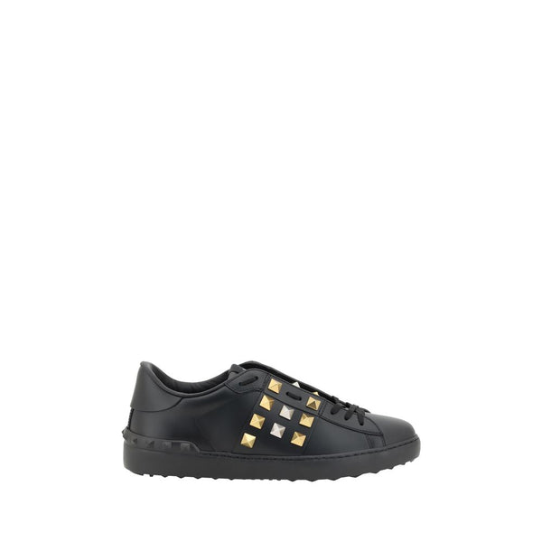 Schwarze Low-Top-Sneaker aus Kalbsleder Bos Taurus
