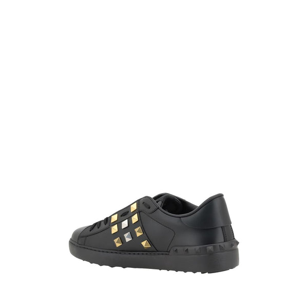 Schwarze Low-Top-Sneaker aus Kalbsleder Bos Taurus