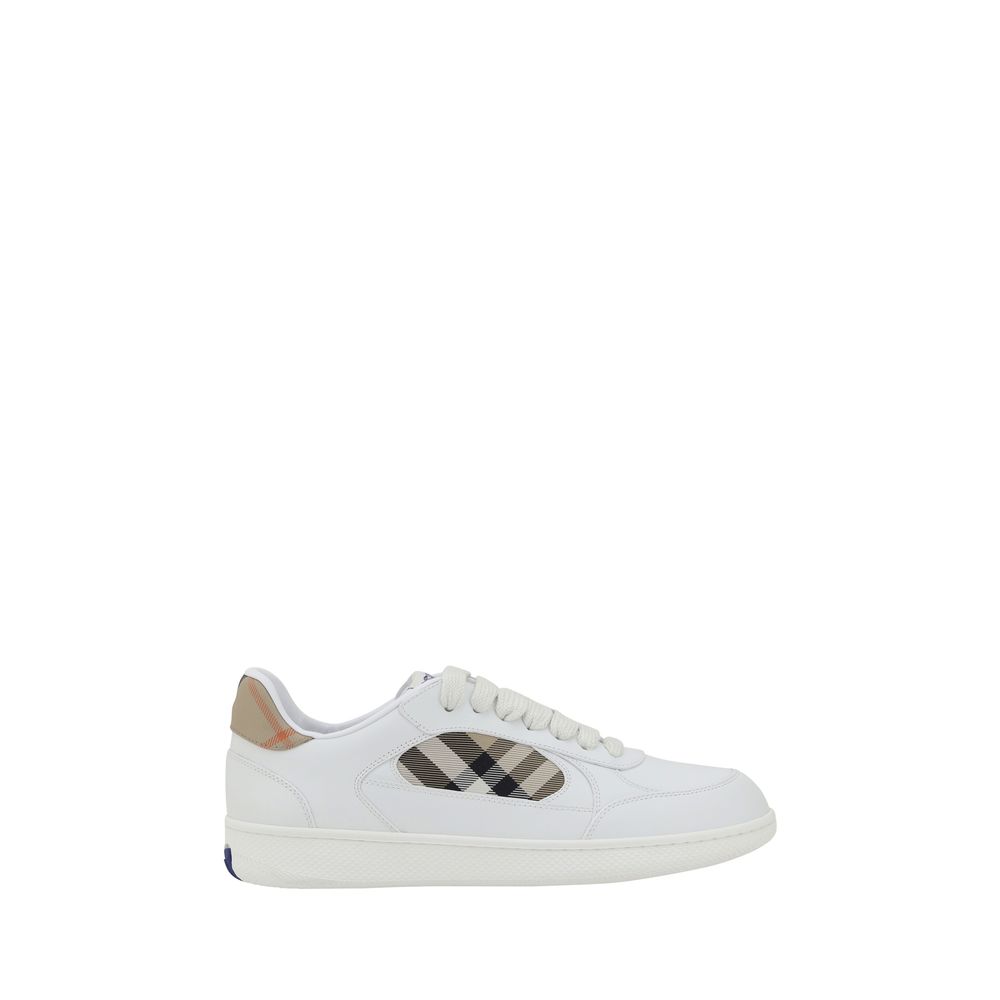 Weiße Kalbshaut Bos Taurus Sneakers mit niedrigem Schaft