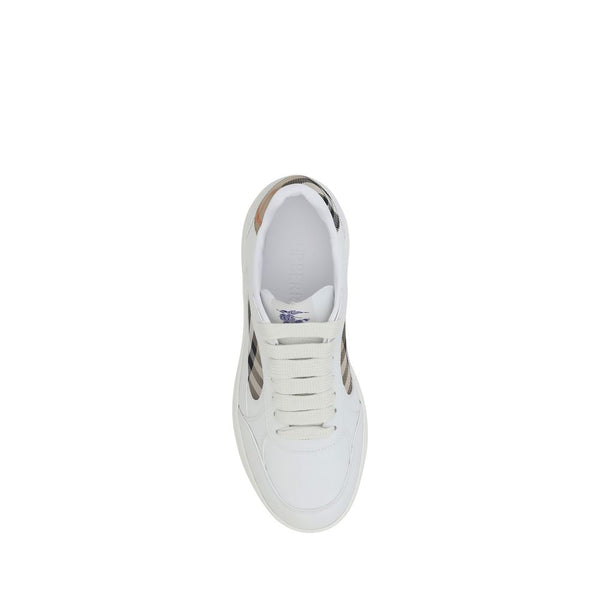 Weiße Kalbshaut Bos Taurus Sneakers mit niedrigem Schaft