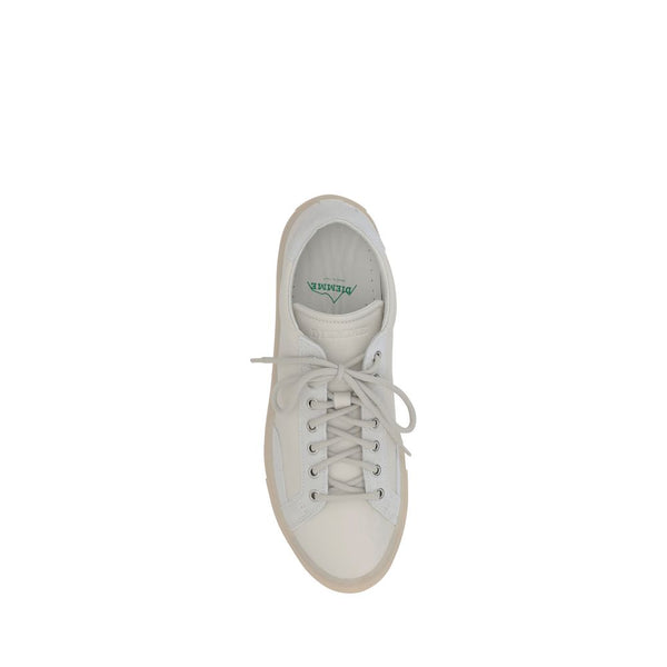 Weiße Kalbshaut Bos Taurus Sneakers mit niedrigem Schaft