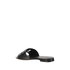 Schwarze Sandalen aus Kalbsleder Bos Taurus