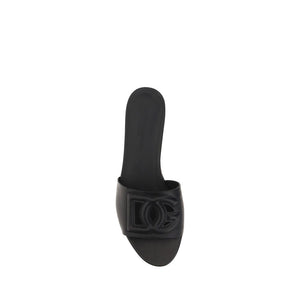 Schwarze Sandalen aus Kalbsleder Bos Taurus