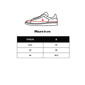 Schwarze und Weiße Leder-Sneakers mit niedrigem Schaft
