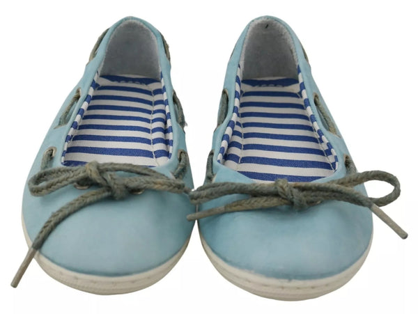 Himmelblau Wildleder Spitze Schleife Loafers Ballett Wohnung Schuhe