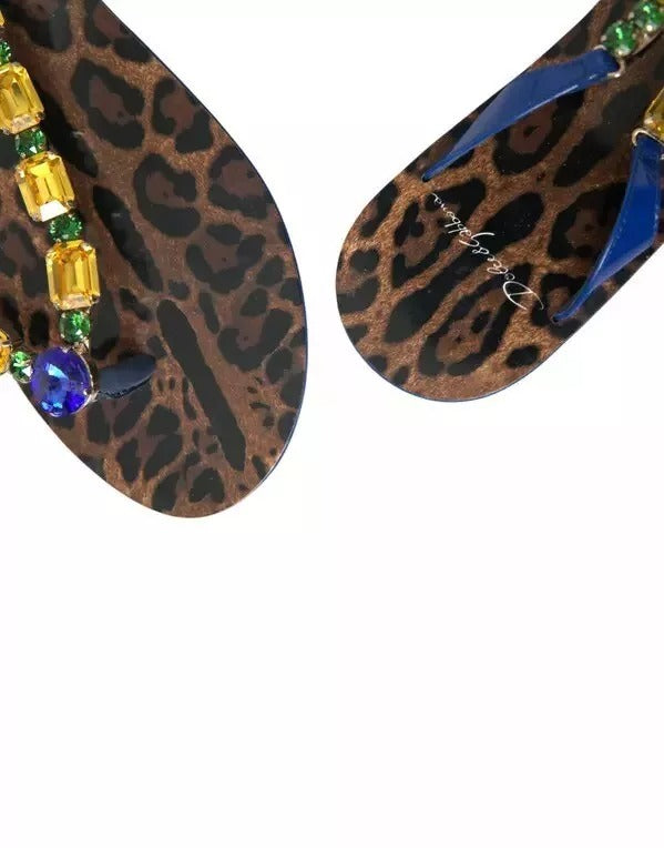Blau Kristalle Flats Sandalen Beachwear Schuhe