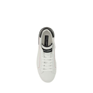 Weiße Kalbshaut Bos Taurus Sneakers mit niedrigem Schaft