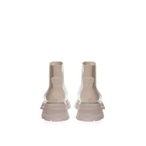Schicke Graue Lederstiefel für elegante Schritte