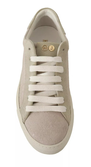 Off White Low Top Lace Up Sneakers Schuhe