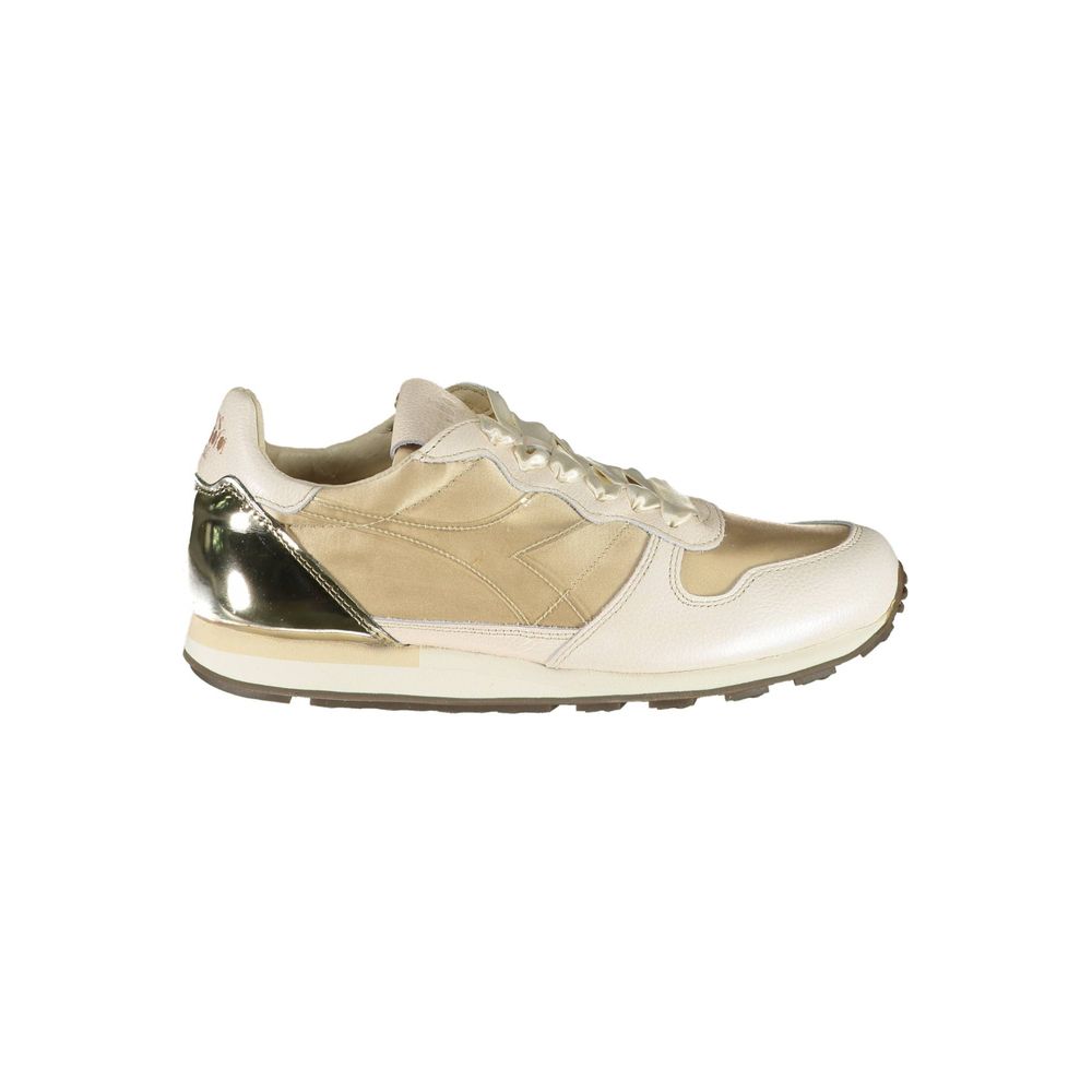 Beige Leder Damen Sneaker
