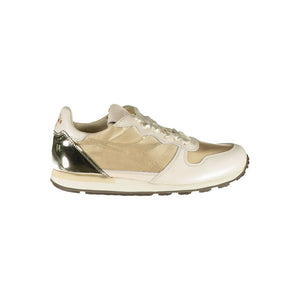 Beige Leder Damen Sneaker