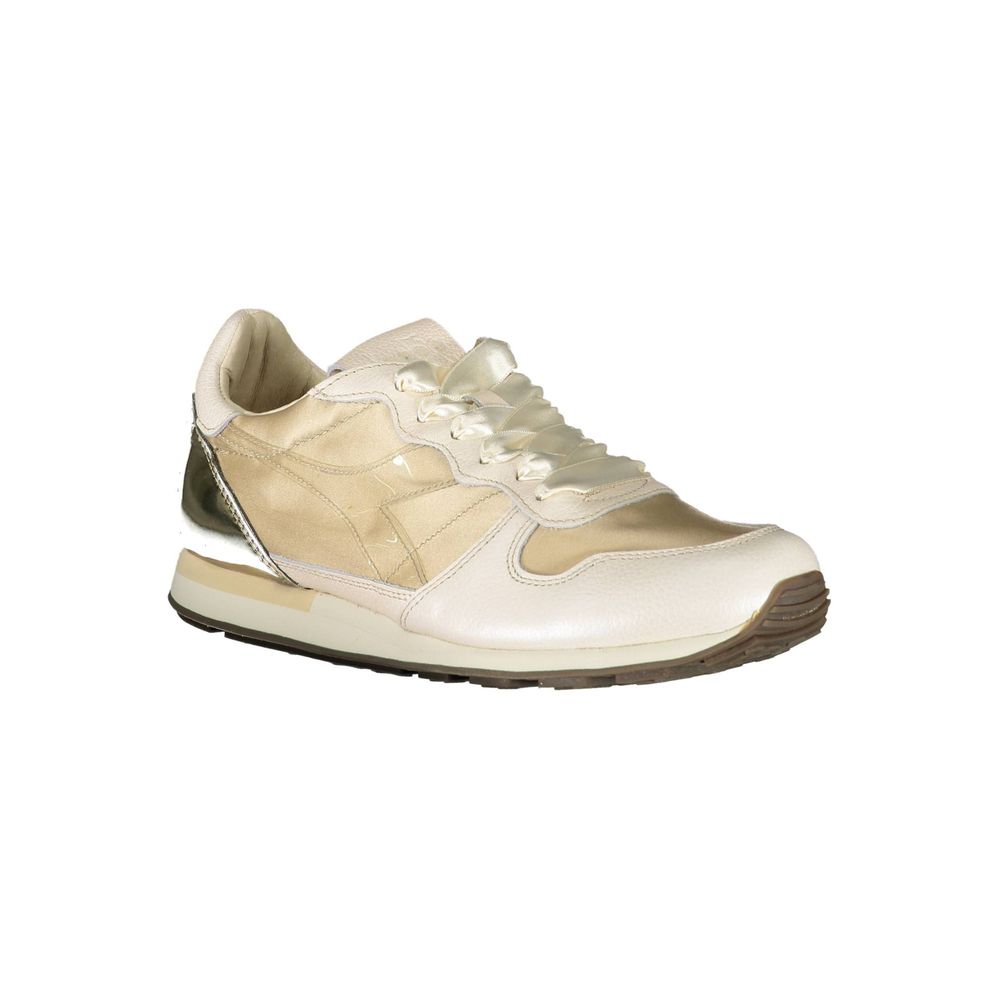 Beige Leder Damen Sneaker