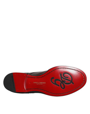 Maroon Kalbsleder Derby Herren Anzugschuhe
