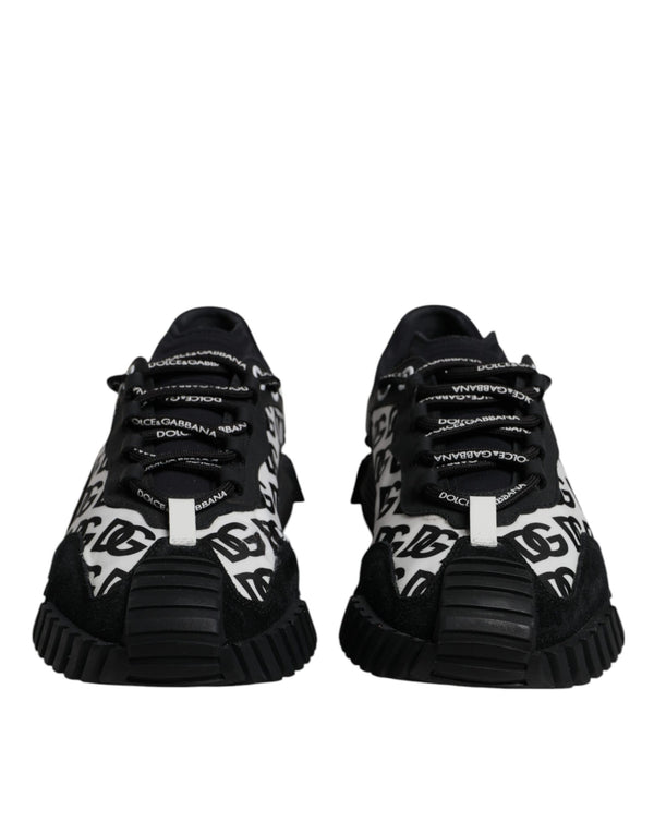 Schwarz Logo Lace Up Low Top NS1 Turnschuhe Schuhe