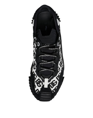 Schwarz Logo Lace Up Low Top NS1 Turnschuhe Schuhe
