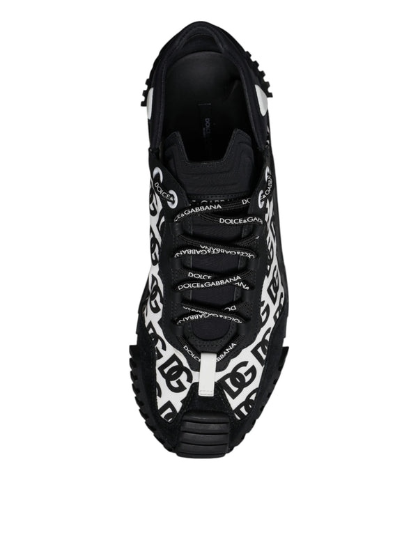 Schwarz Logo Lace Up Low Top NS1 Turnschuhe Schuhe