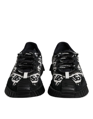 Schwarz Logo Lace Up Low Top NS1 Turnschuhe Schuhe