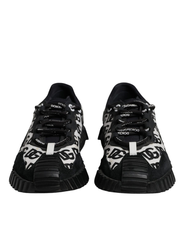 Schwarz Logo Lace Up Low Top NS1 Turnschuhe Schuhe