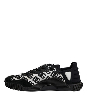 Schwarz Logo Lace Up Low Top NS1 Turnschuhe Schuhe