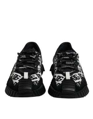 Schwarz Logo Lace Up Low Top NS1 Turnschuhe Schuhe