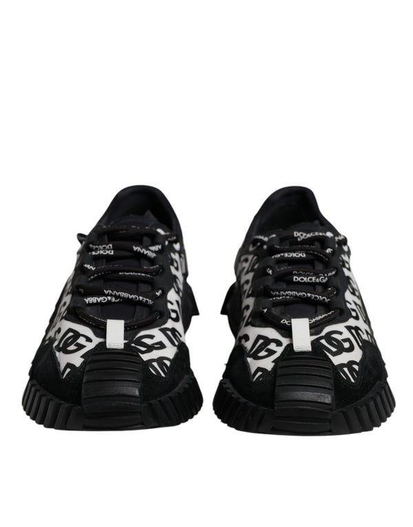 Schwarz Logo Lace Up Low Top NS1 Turnschuhe Schuhe