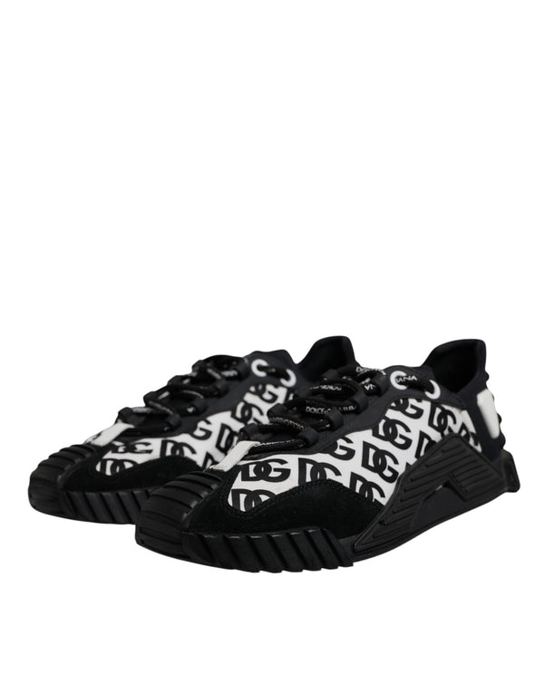 Schwarz Logo Lace Up Low Top NS1 Turnschuhe Schuhe