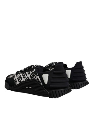 Schwarz Logo Lace Up Low Top NS1 Turnschuhe Schuhe