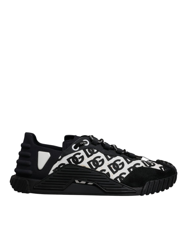 Schwarz Logo Lace Up Low Top NS1 Turnschuhe Schuhe