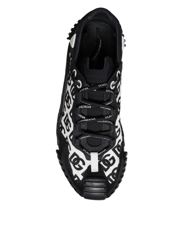 Schwarz Logo Lace Up Low Top NS1 Turnschuhe Schuhe