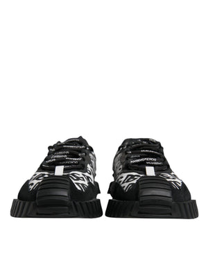 Schwarz Logo Lace Up Low Top NS1 Turnschuhe Schuhe