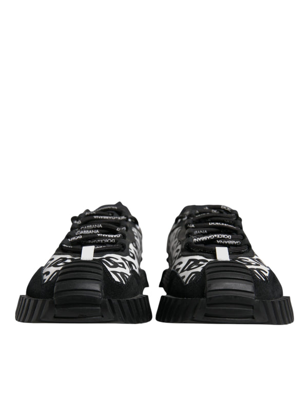 Schwarz Logo Lace Up Low Top NS1 Turnschuhe Schuhe
