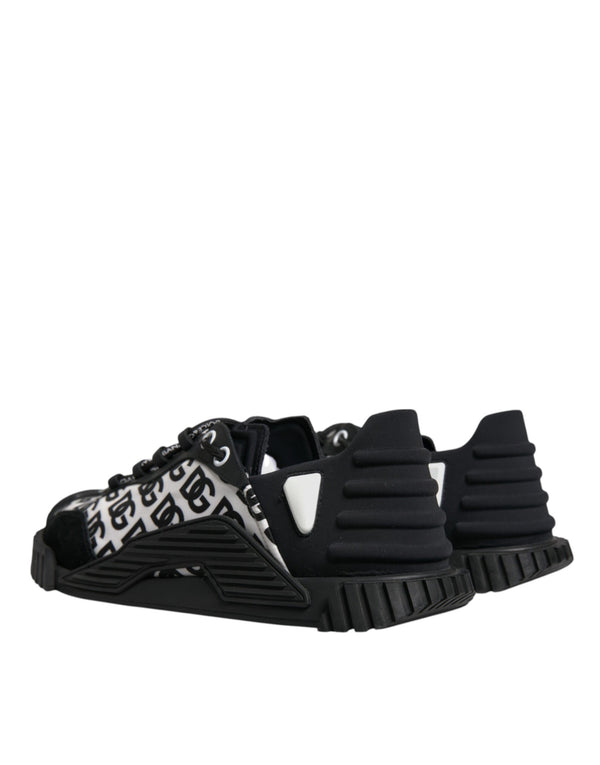 Schwarz Logo Lace Up Low Top NS1 Turnschuhe Schuhe