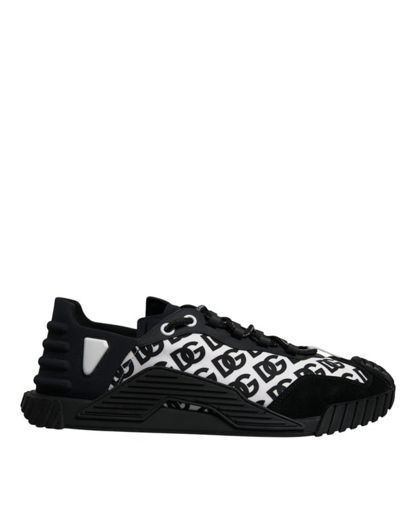 Schwarz Logo Lace Up Low Top NS1 Turnschuhe Schuhe