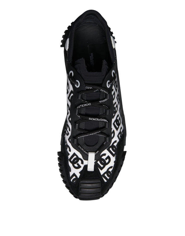 Schwarz Logo Lace Up Low Top NS1 Turnschuhe Schuhe