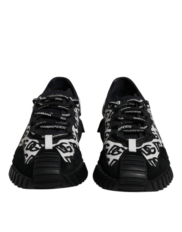 Schwarz Logo Lace Up Low Top NS1 Turnschuhe Schuhe