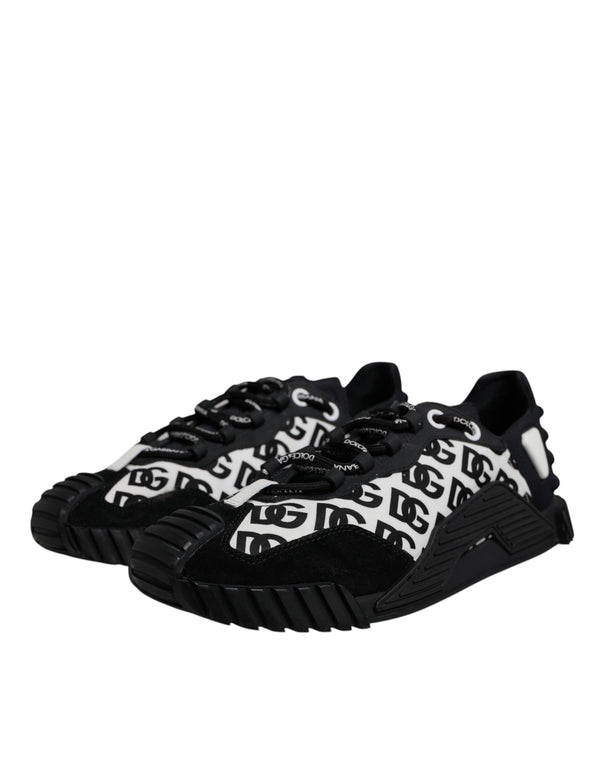 Schwarz Logo Lace Up Low Top NS1 Turnschuhe Schuhe