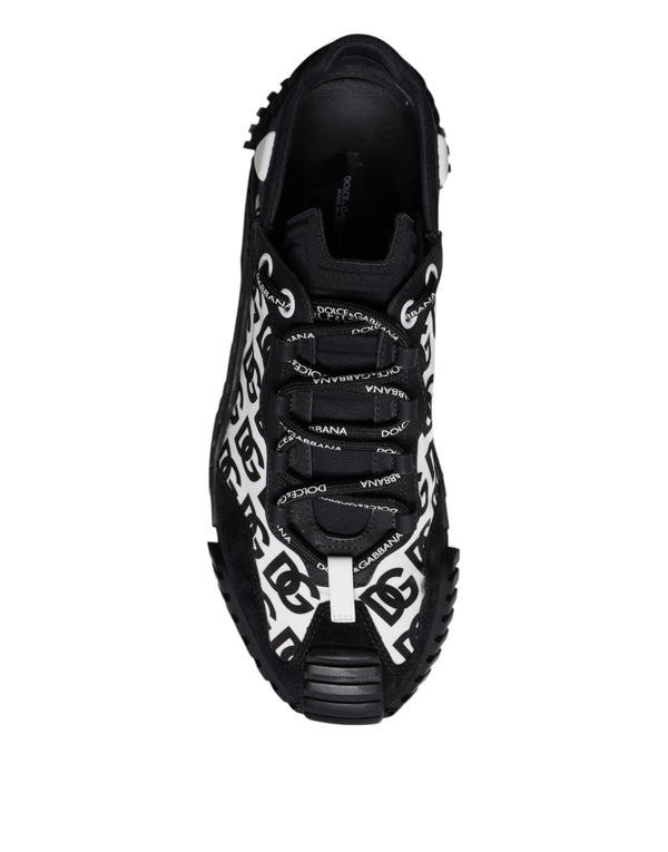 Schwarz Logo Lace Up Low Top NS1 Turnschuhe Schuhe