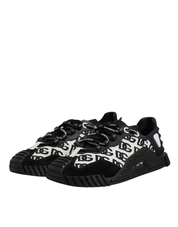 Schwarz Logo Lace Up Low Top NS1 Turnschuhe Schuhe