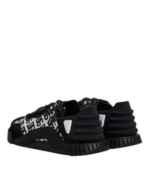 Schwarz Logo Lace Up Low Top NS1 Turnschuhe Schuhe