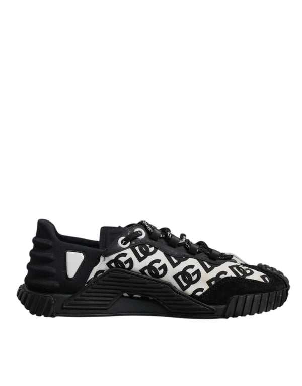Schwarz Logo Lace Up Low Top NS1 Turnschuhe Schuhe