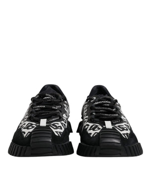 Schwarz Logo Lace Up Low Top NS1 Turnschuhe Schuhe