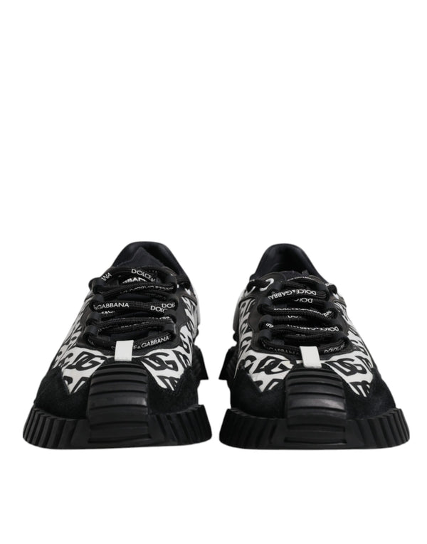 Schwarz Logo Lace Up Low Top NS1 Turnschuhe Schuhe