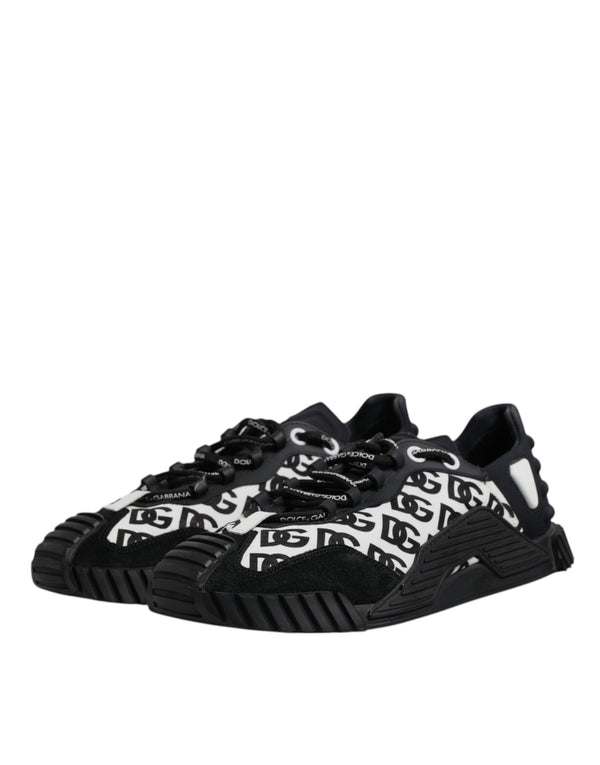 Schwarz Logo Lace Up Low Top NS1 Turnschuhe Schuhe