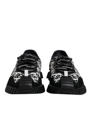 Schwarz Logo Lace Up Low Top NS1 Turnschuhe Schuhe